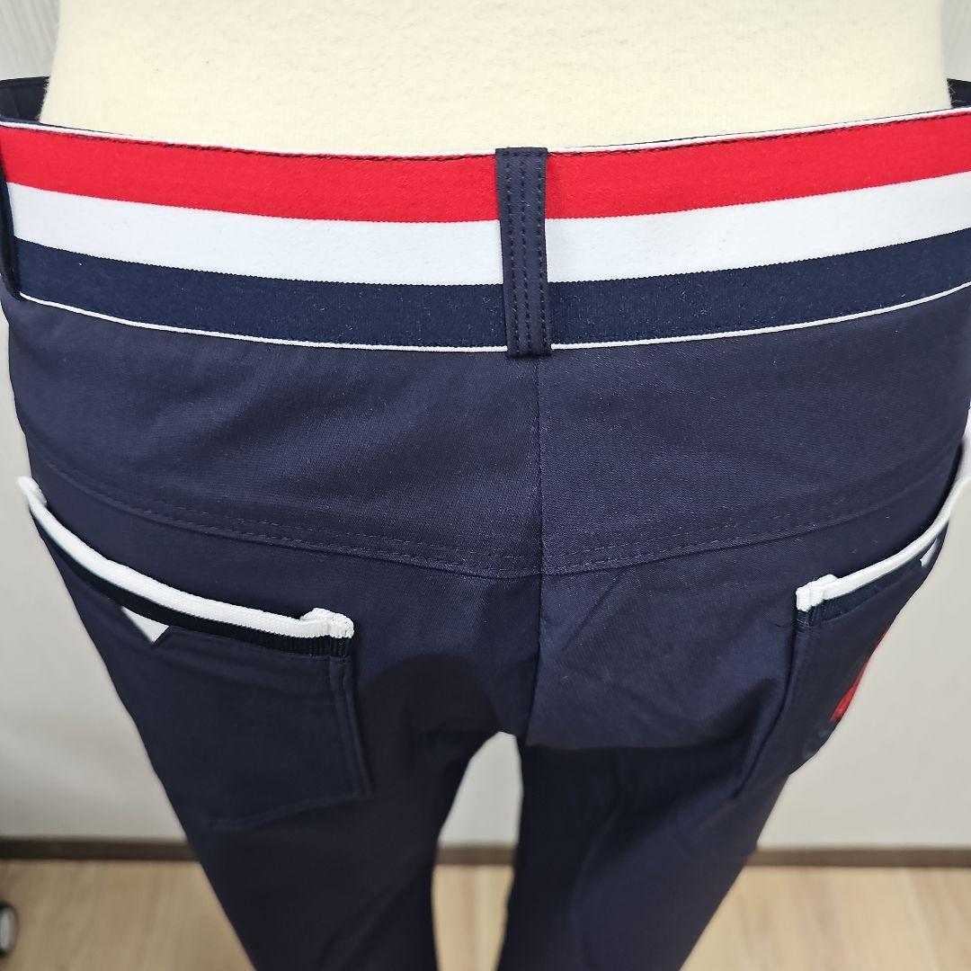 ネイビー フレアパンツ レディース