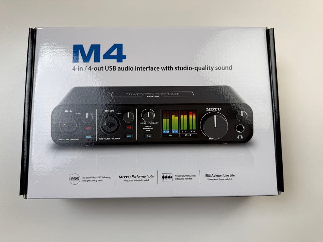 【美品】MOTU M4 4-in/4-out USBオーディオインターフェイス
