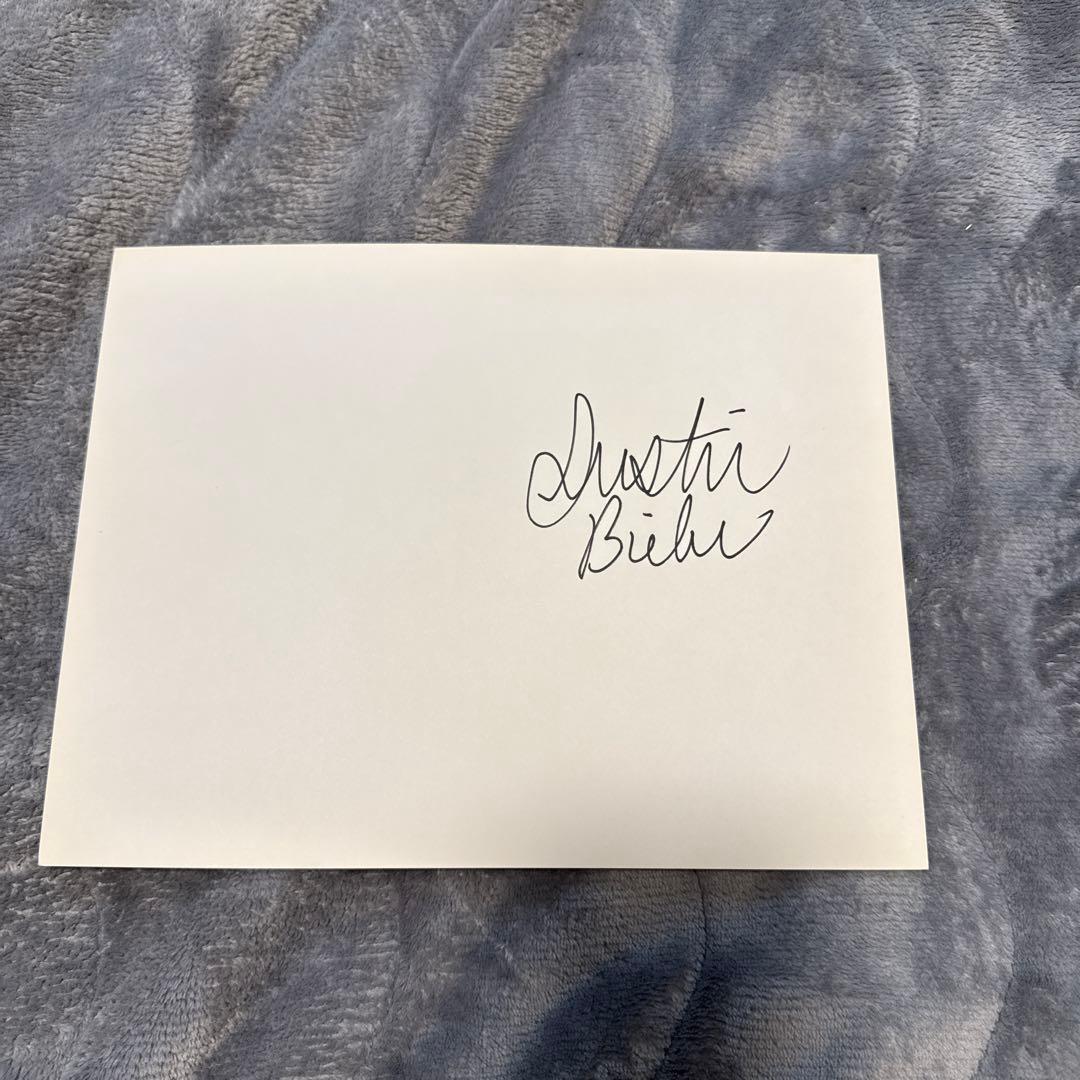 ジャスティン・ビーバー　Justin Bieber 生サイン　2枚セット