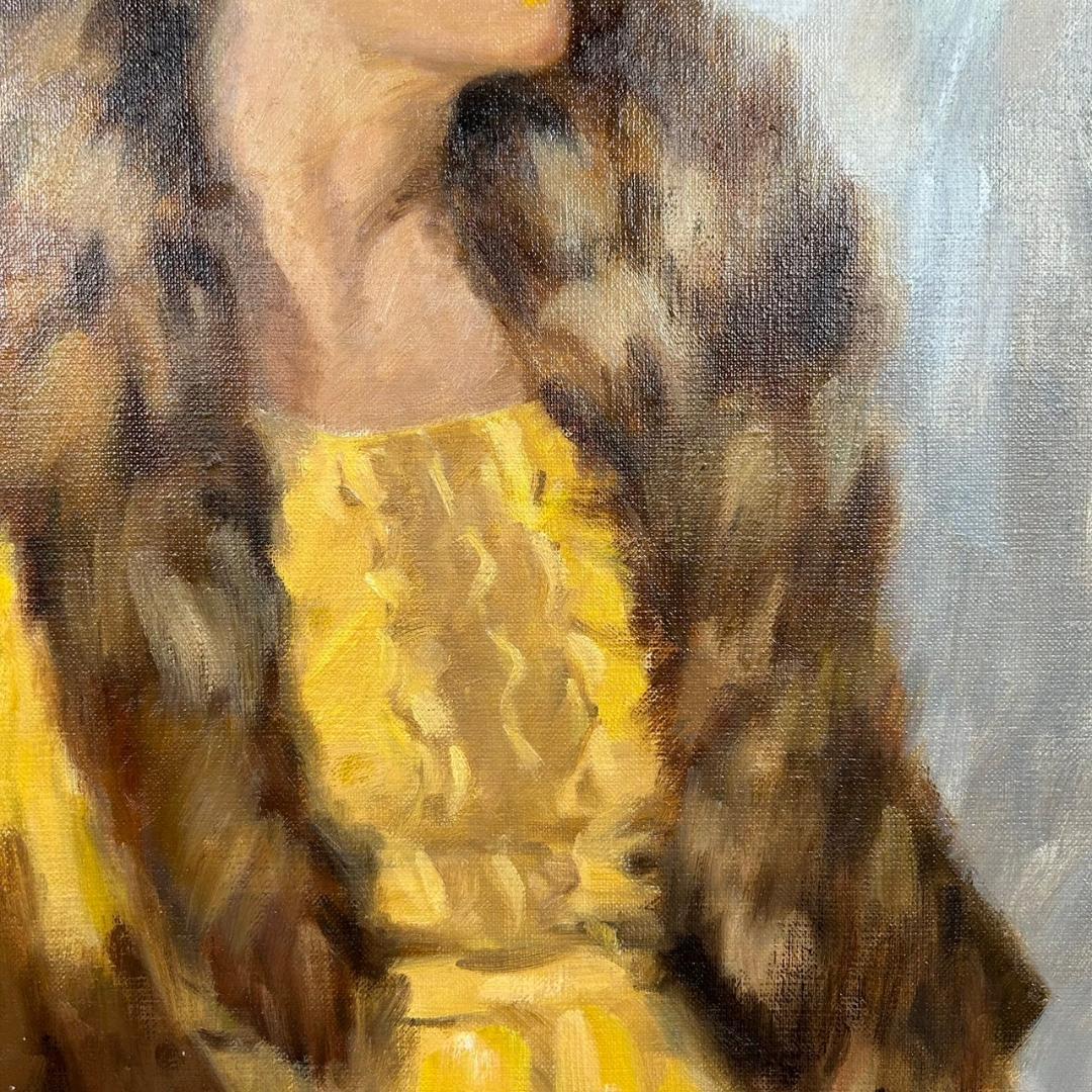 菅沼金六「プラチナムブロンド」油絵 油彩画 直筆サイン入り F10 女性像