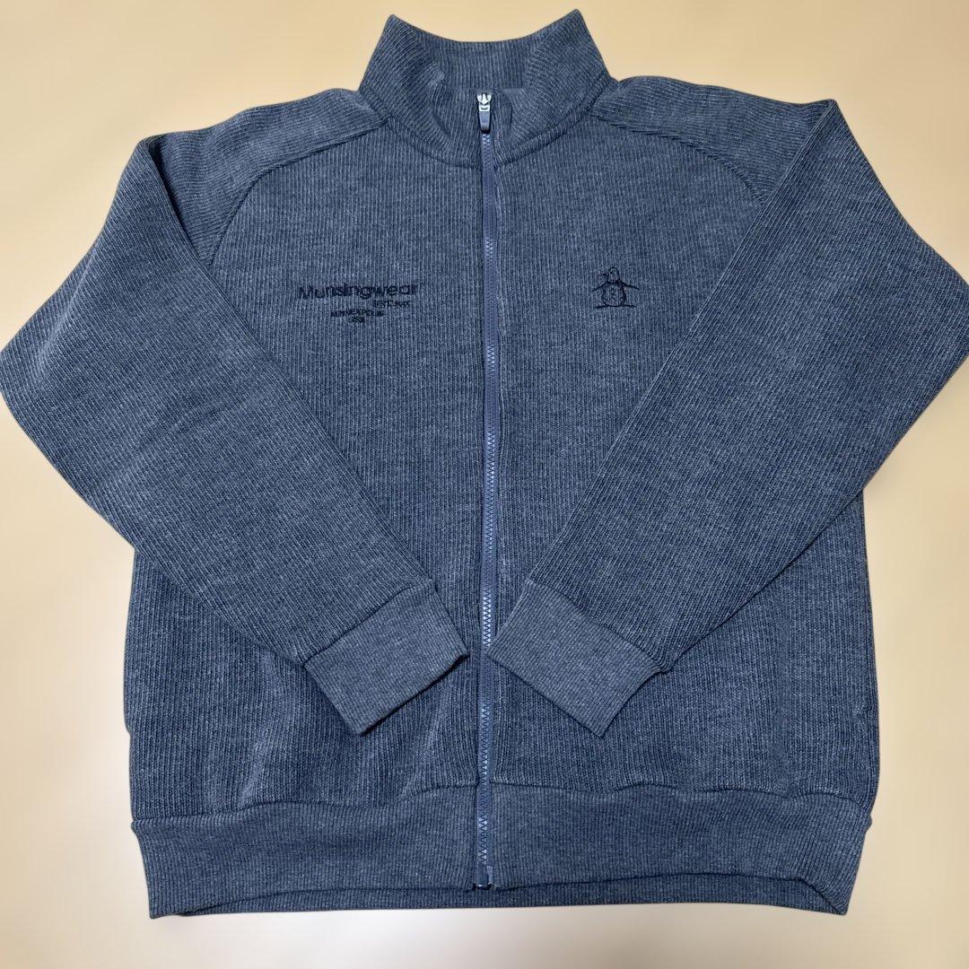 MUNSINGWEAR グレー フルジップ セーター L
