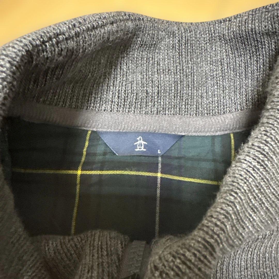 MUNSINGWEAR グレー フルジップ セーター L