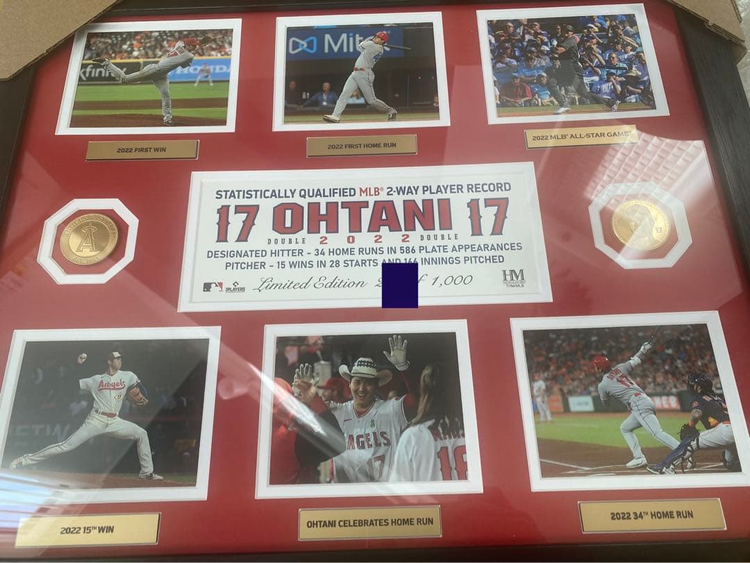 MLB史上初 wbc日本代表　大谷翔平2022投打ダブル規定到達記念グッズ