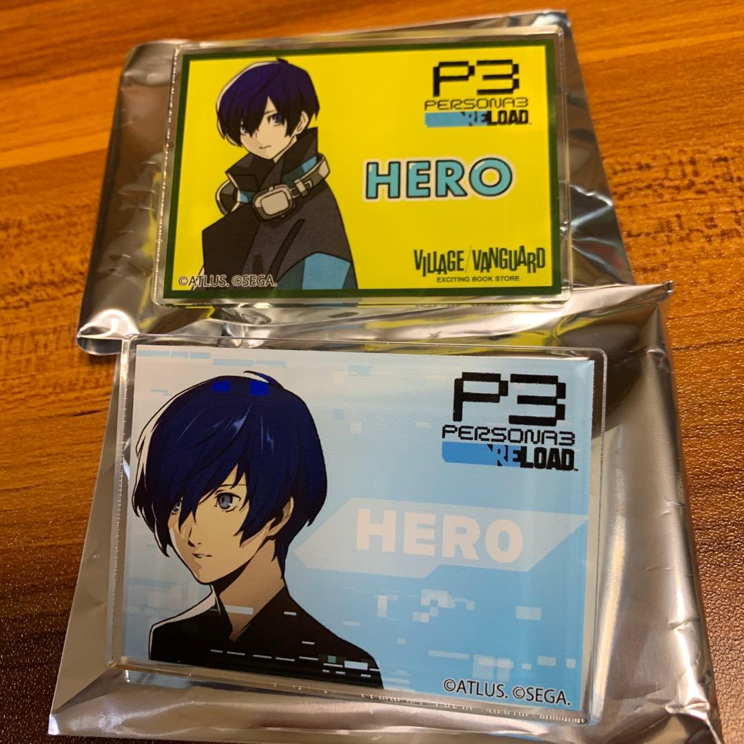 ペルソナ3 ヴィレッジヴァンガード　POP ネーム　バッジ　主人公　結城理