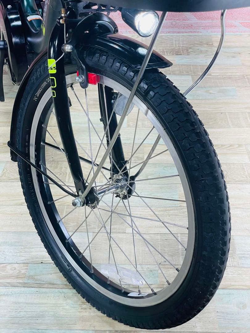 K2116 電動自転車ヤマハ子供乗せ 20インチ グリーン 8.7Ah