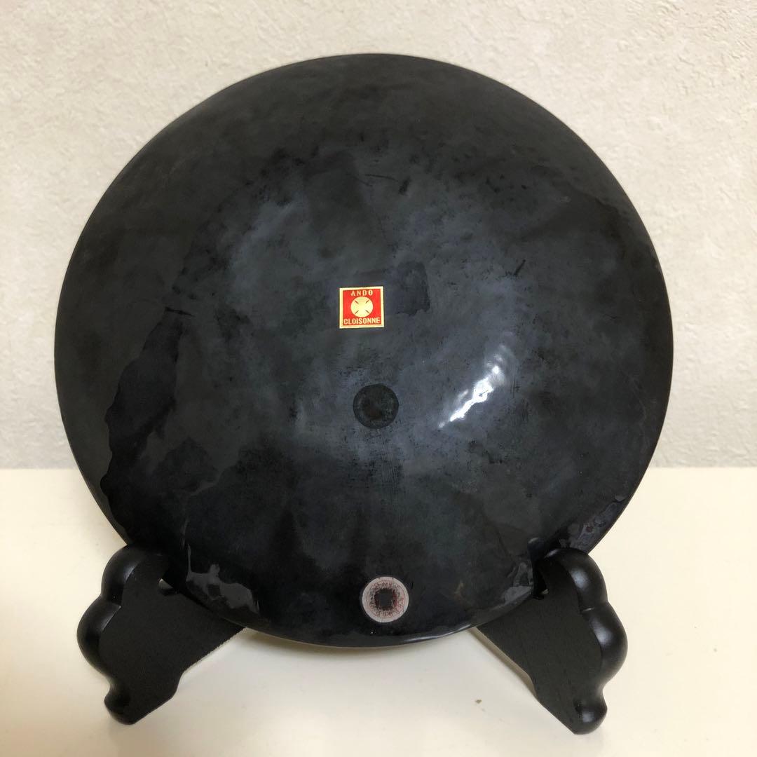 安藤七宝店　銀彩七宝皿