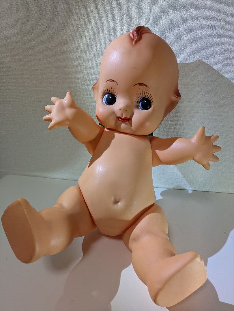 キューピー人形　緑羽根付き　特大 約55cm