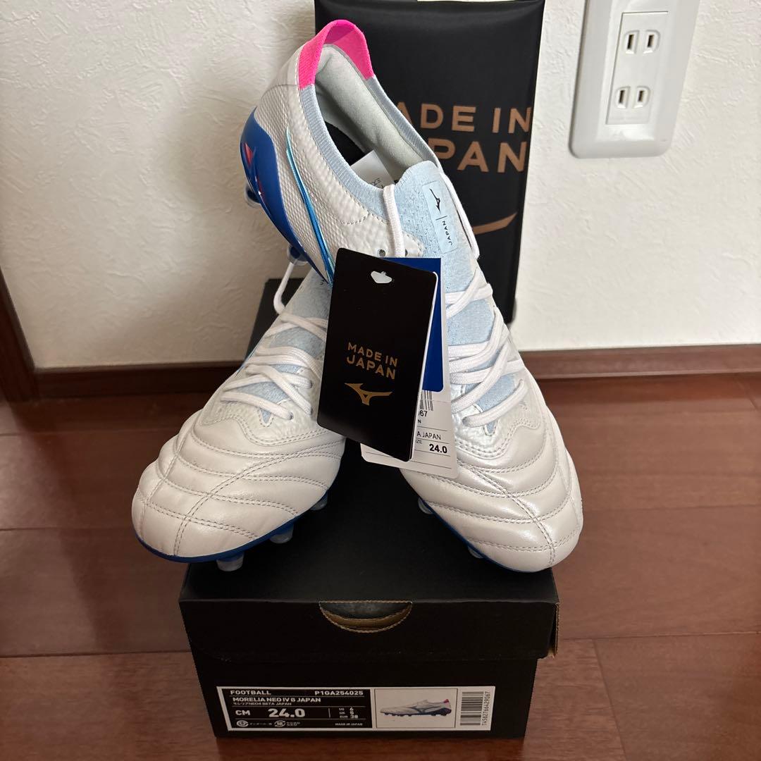 新品　レアサイズ　限定　ミズノ　モレリア ネオ4 β JAPAN 24.0