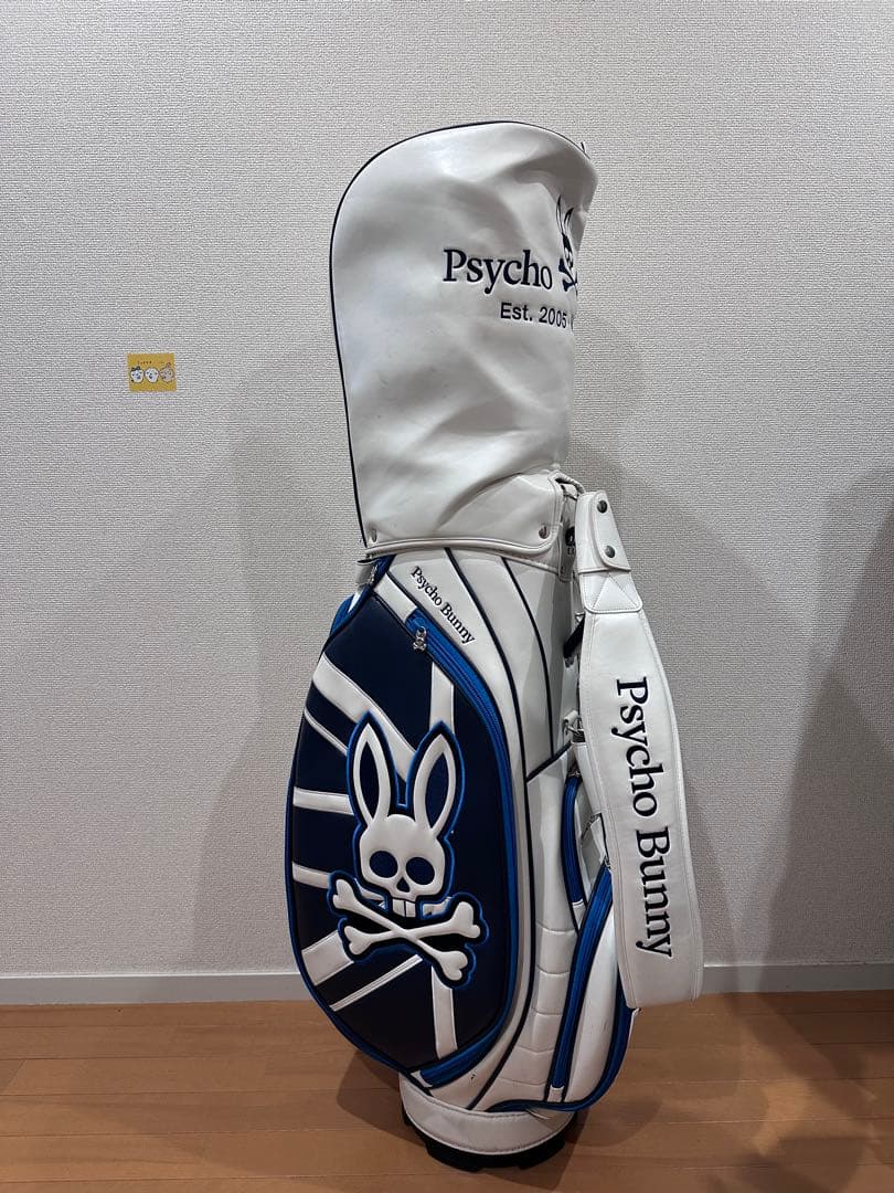 Psycho Bunny キャディバッグ 星条旗スカルデザイン 9.5型 美品