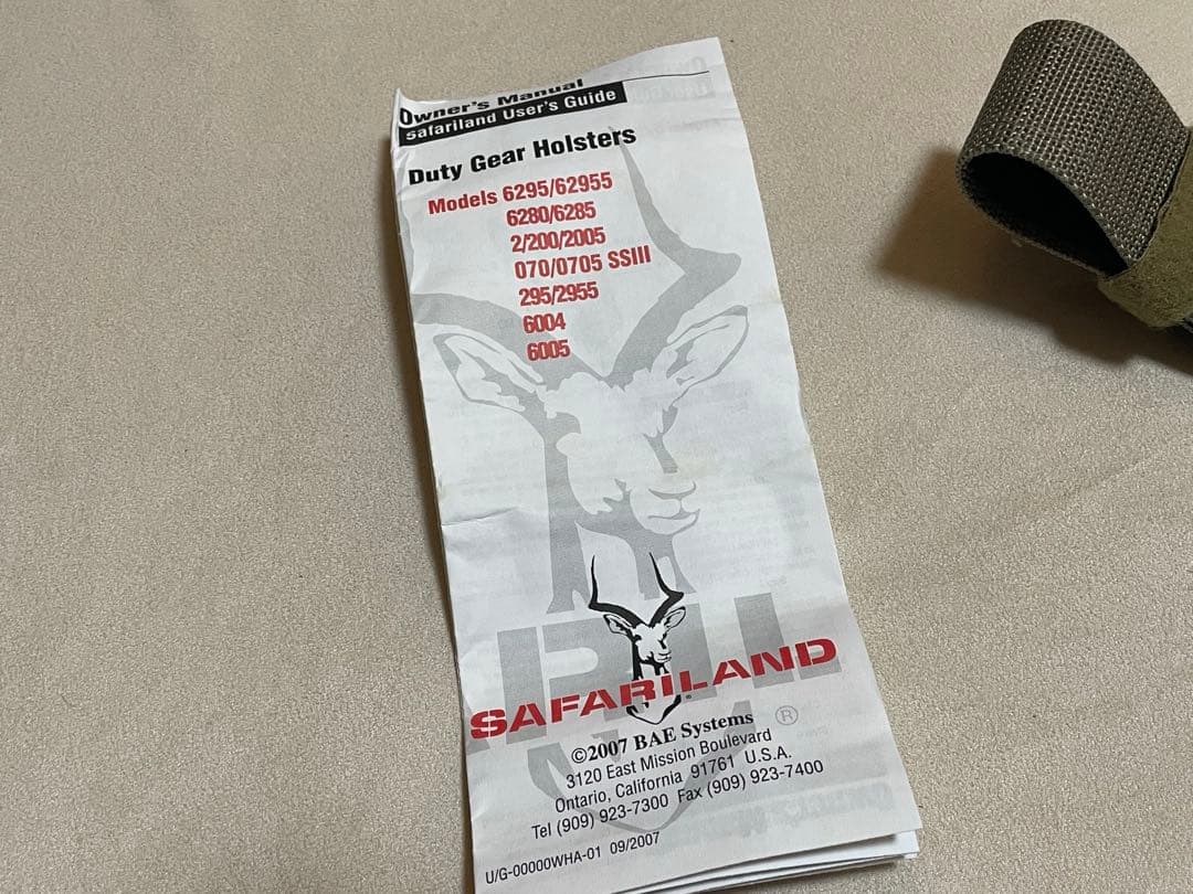 新品【SAFARILAND】サファリランド6004-73(BER-92)FDE