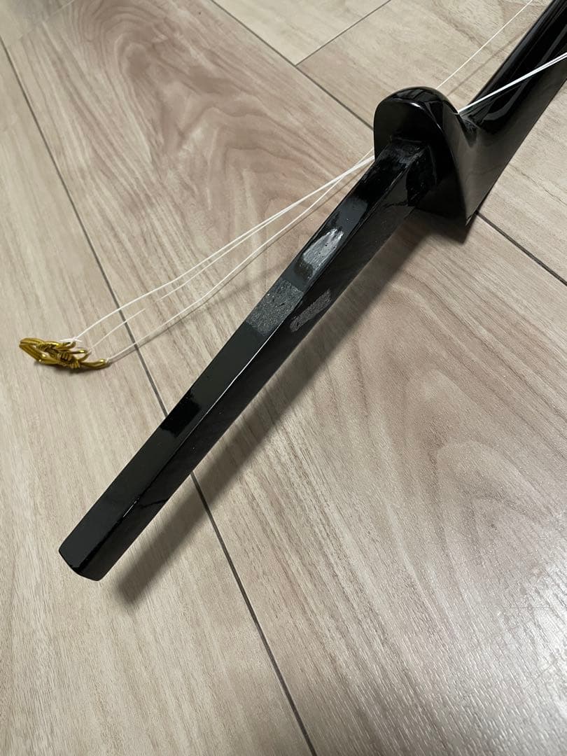 三線 本体 本革強化張 棹重量532g ケース付き