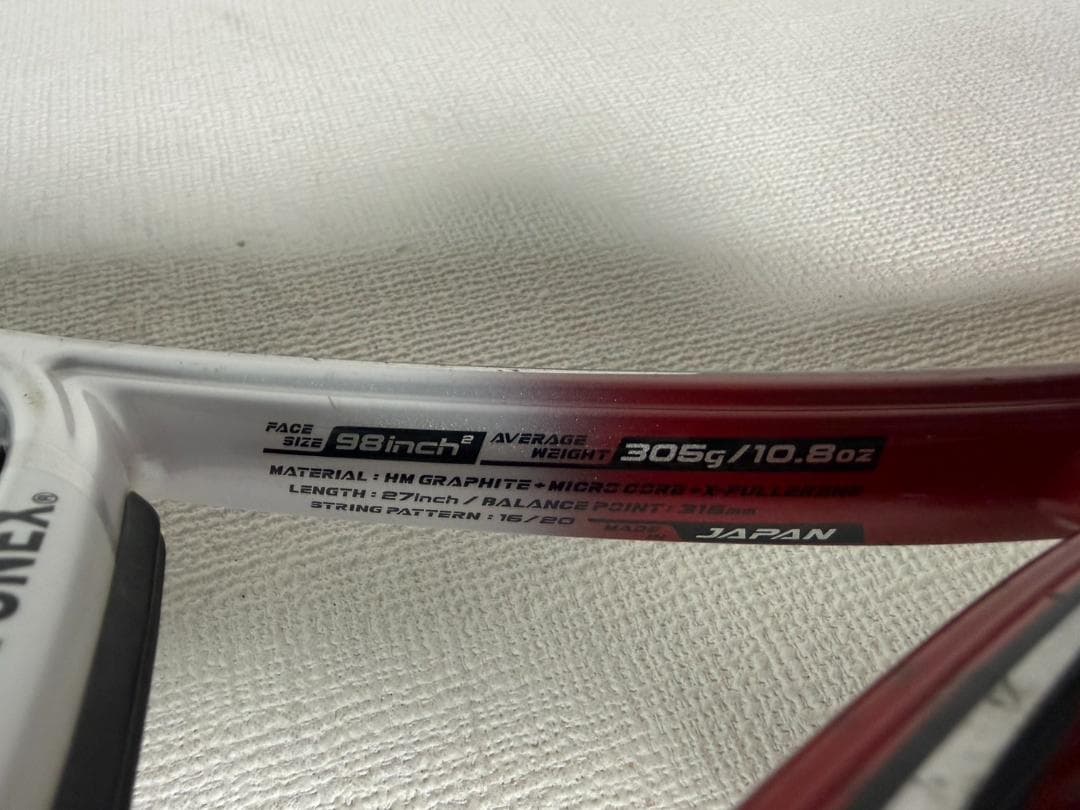 バボラ　カバー　12本収納・YONEX　ラケット　VCORE xi98　2本