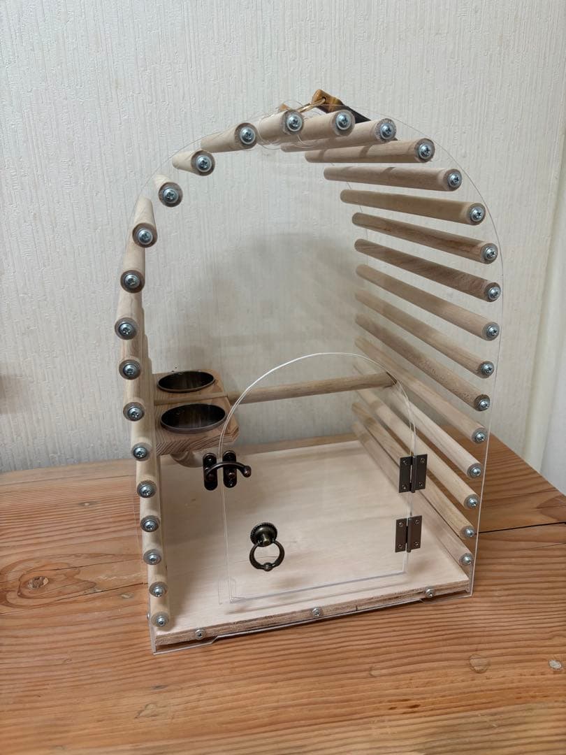 チカアクリルバードキャリー鳥かごキャリーケースキャリーバッグ