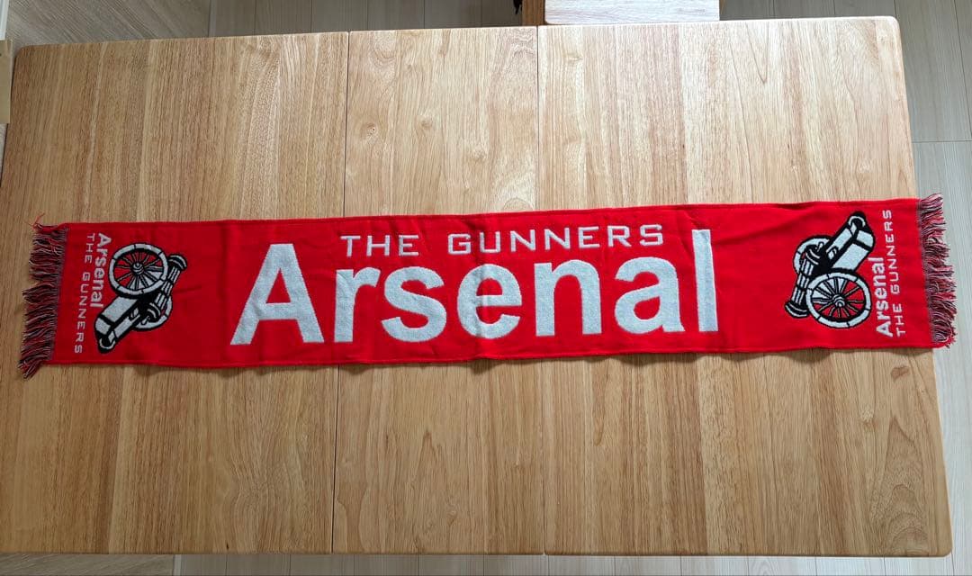 Arsenal（アーセナル）公式マフラー 大砲ロゴ THE GUNNERS