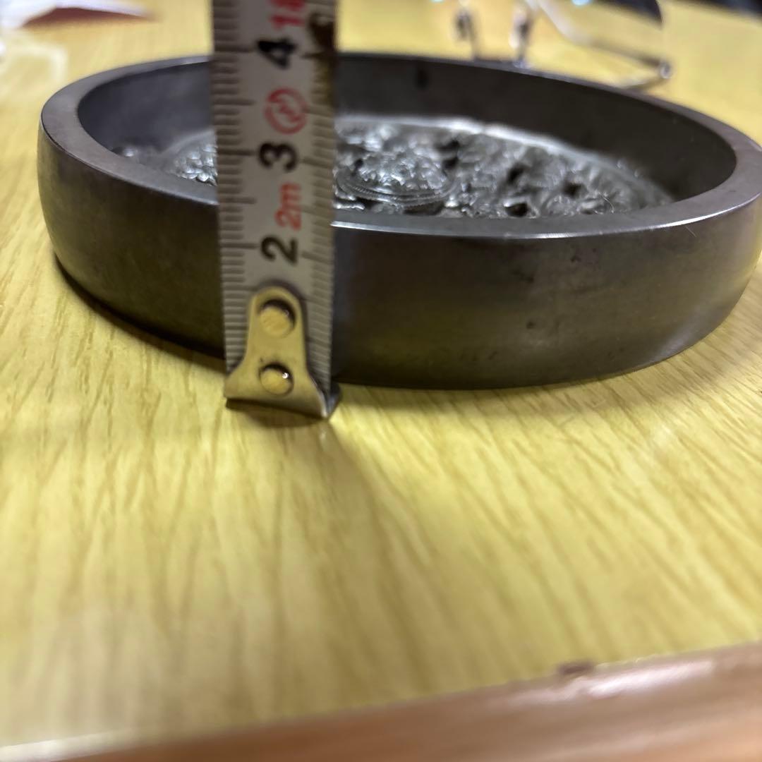 希少〇状態良〇大名道具〇作家物〇江戸時代　古鏡　円鏡　鶴亀松