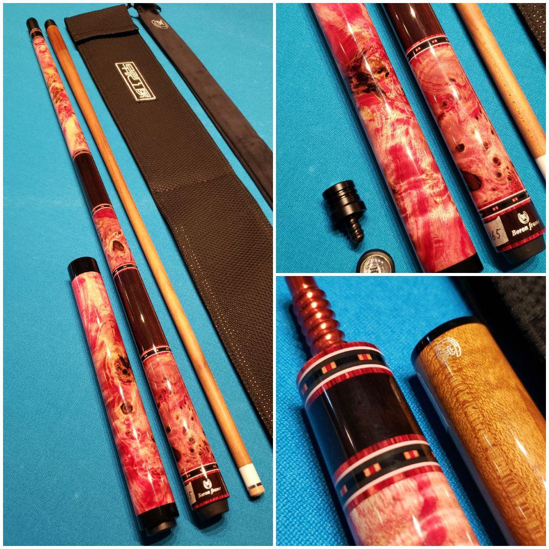 新作　早川工房カスタムキュー　グリップ3分割ストレート　エクステンションセット