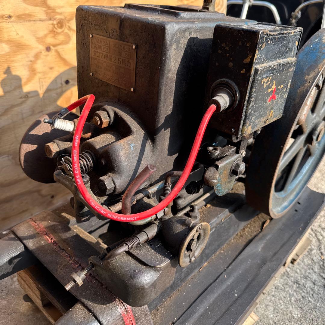 タコマ製　箱マグ　レトロな古い石油発動機エンジン