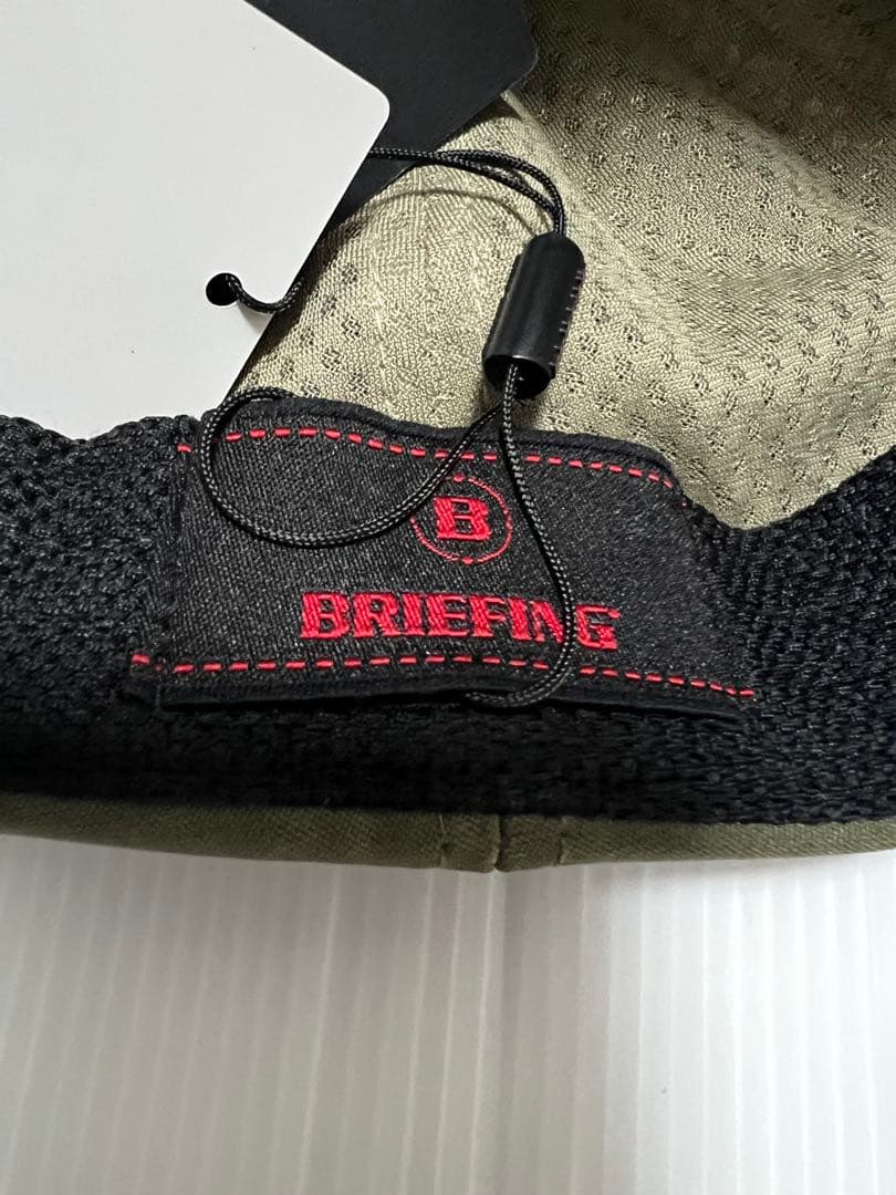 【新品未使用】ブリーフィング キャップ 帽子 ゴルフ カーキ オリーブ