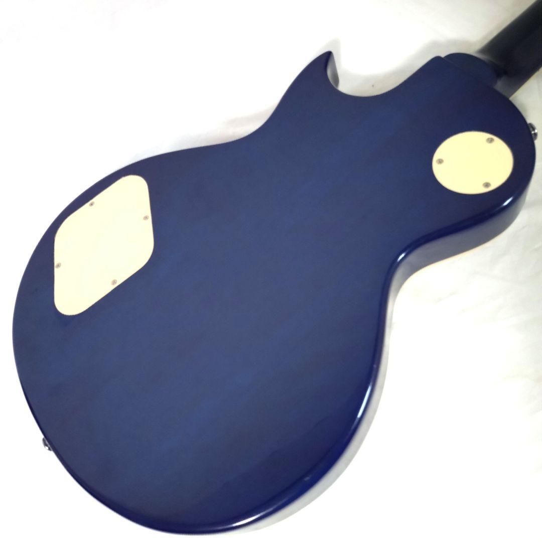 美品　Grote　LP Style　レスポールタイプ　シースルーブルー　トラ杢