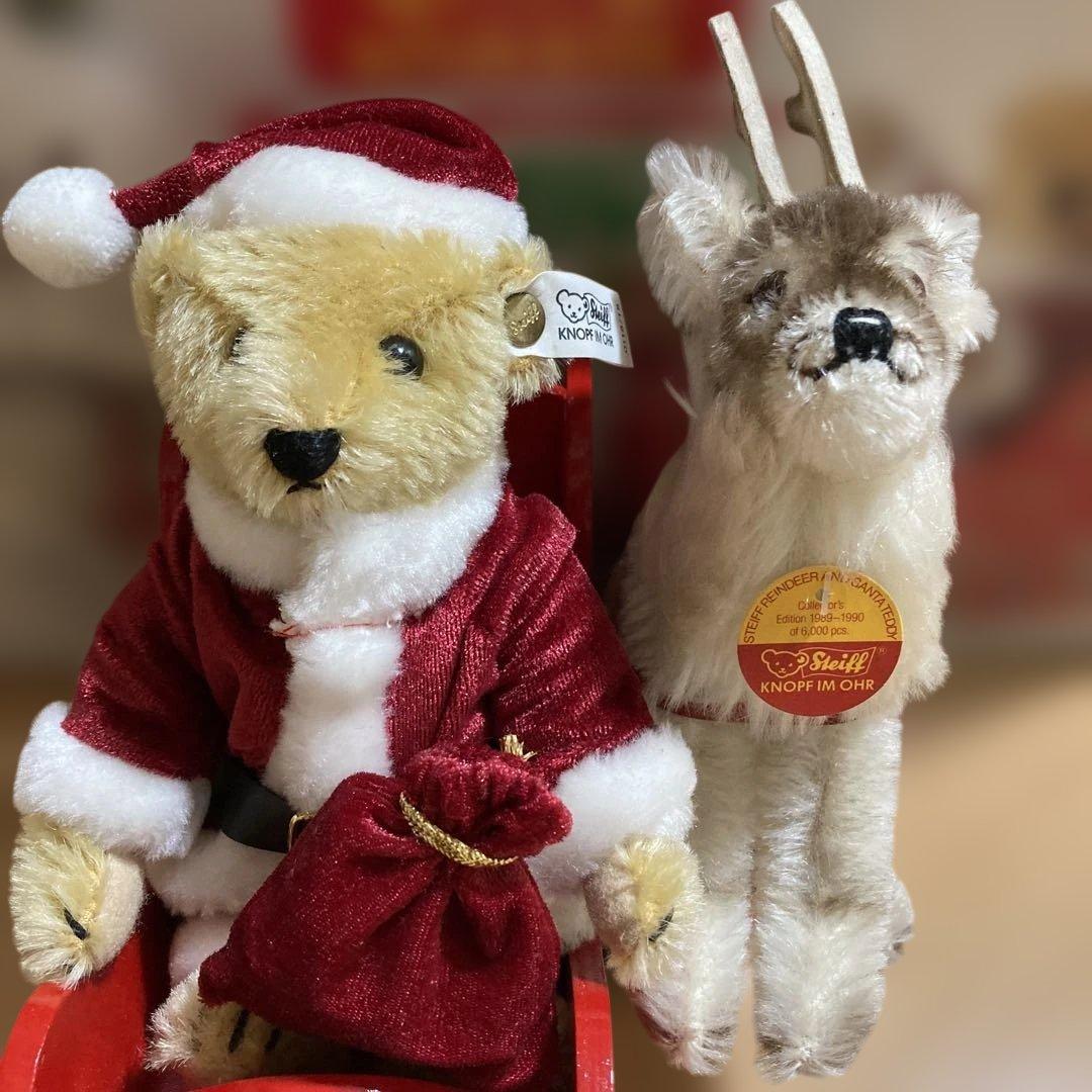 Steiff クリスマスサンタテディベア
