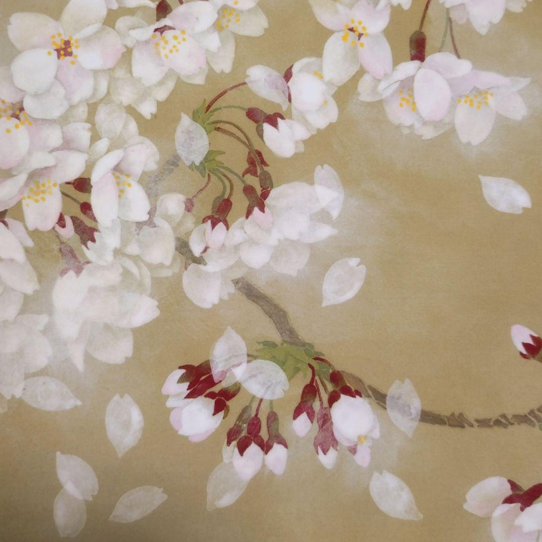 さくら 和の版画 額装品 飯名京美 限定品 アーカイバルプリント 桜 流浪 和風