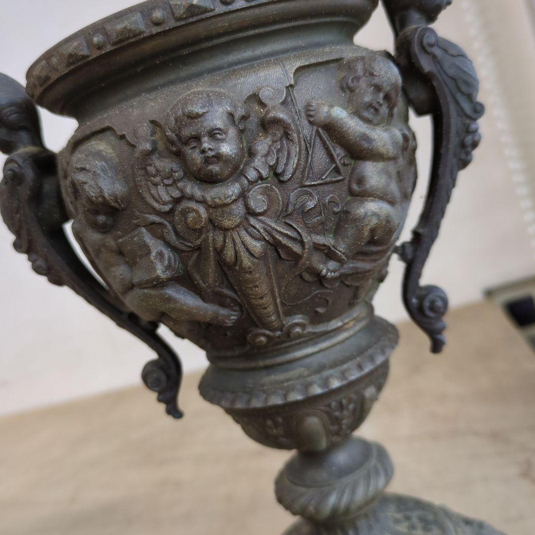 アンティーク　ランプ　ガラス　オブジェ　骨董　アルコールランプ　ディスプレイ　灯