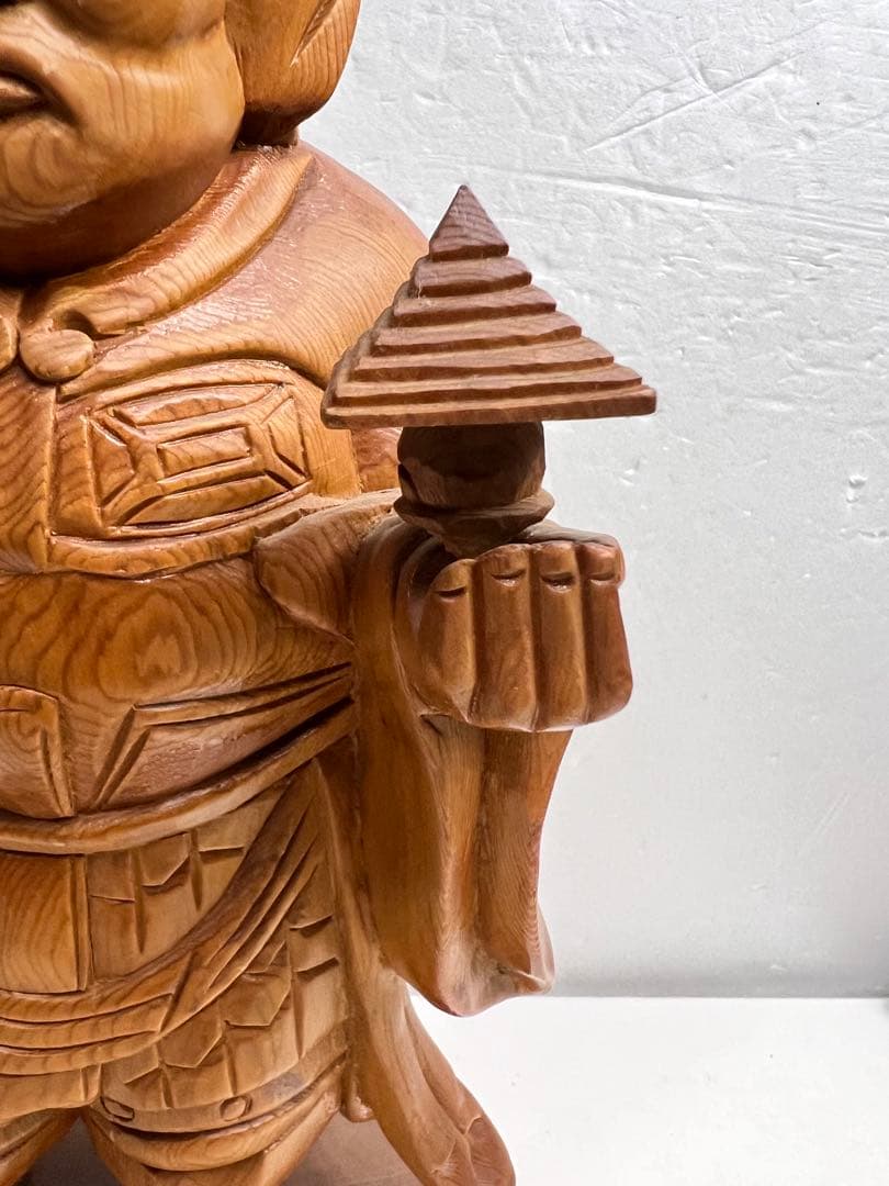 毘沙門天 木曽桧 木彫り 仏像 日本仏師作品