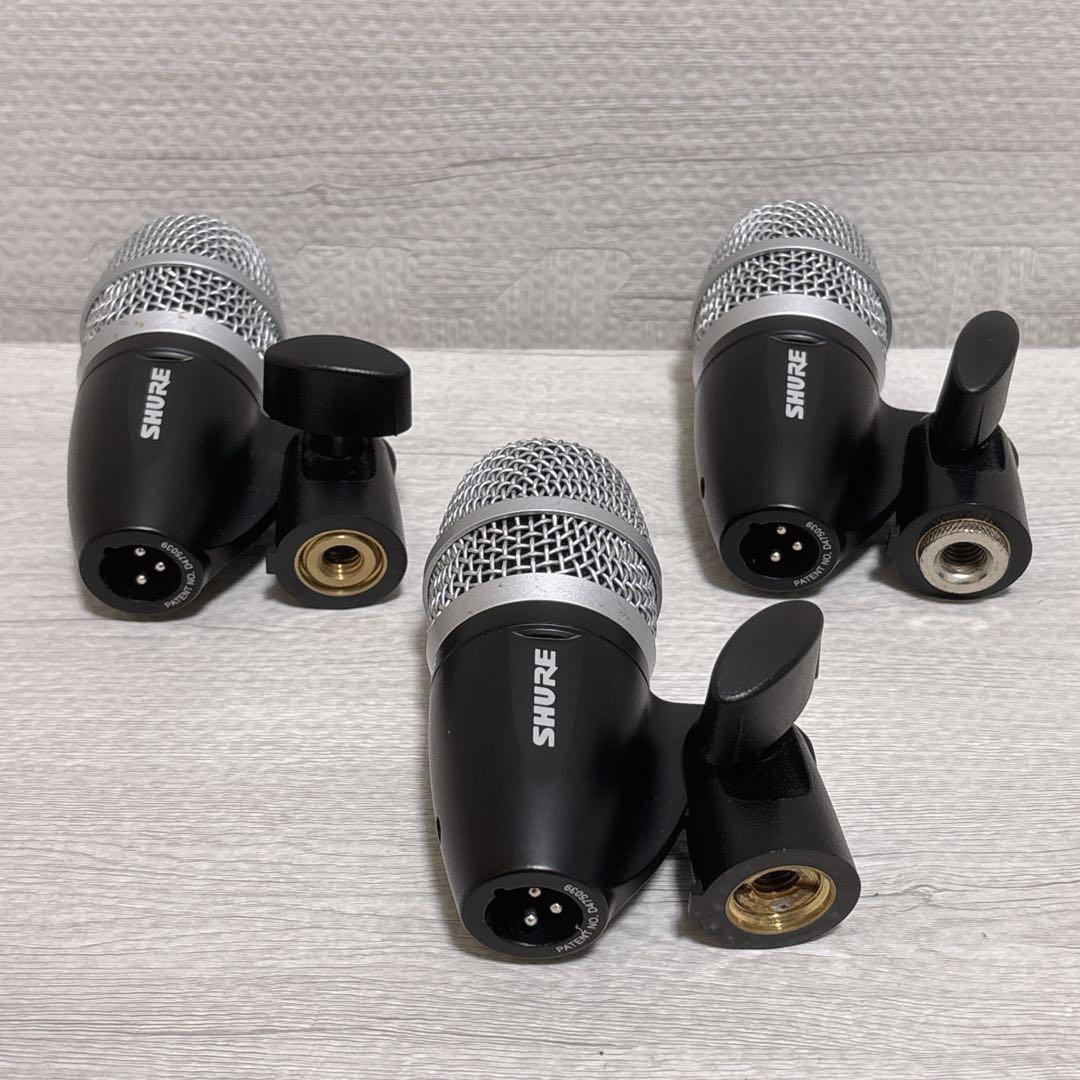SHURE ドラム用マイクセット PGDMK4 PG52 1本PG56 3本