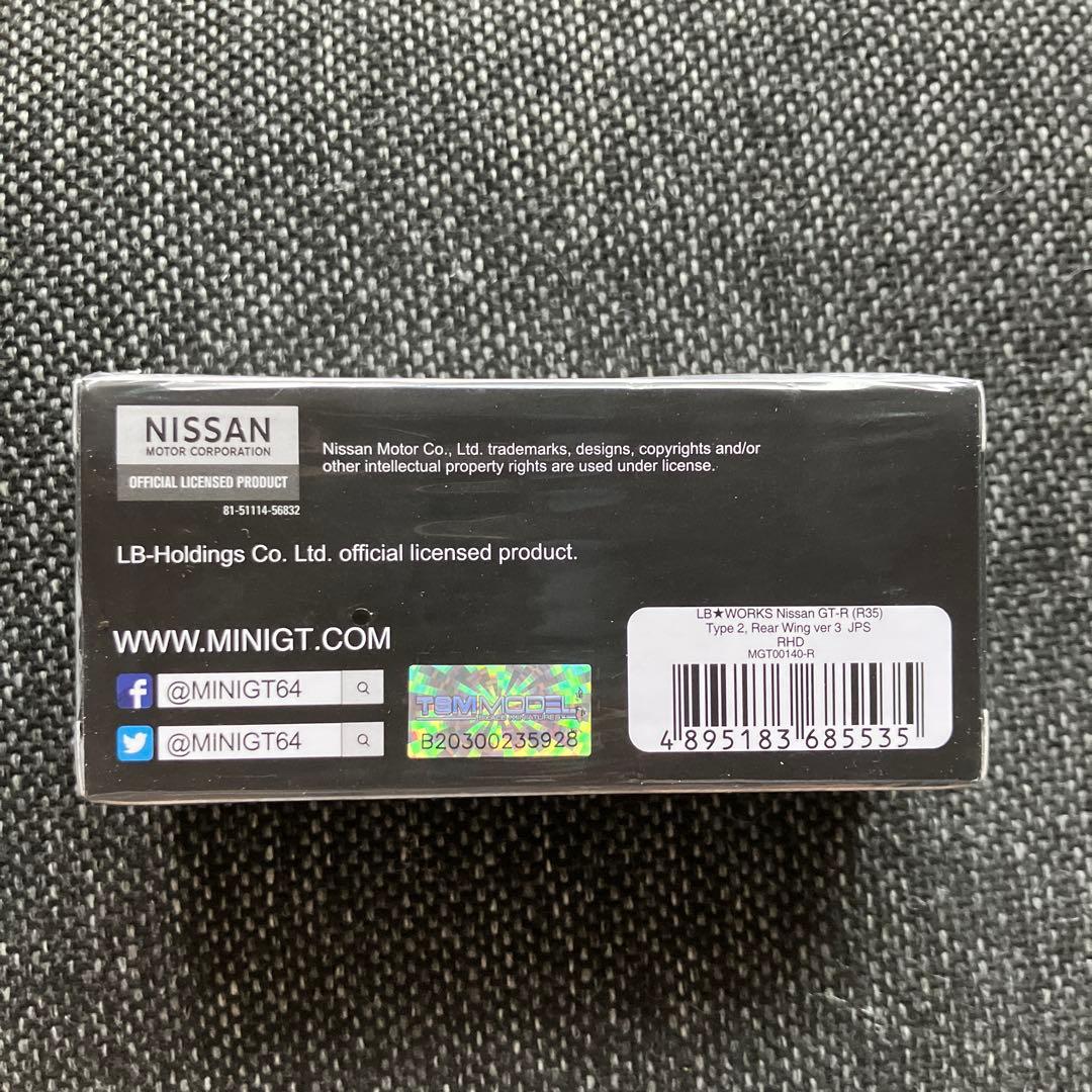 MINI GT LB★WORKS Nissan GT-R - JPS 140