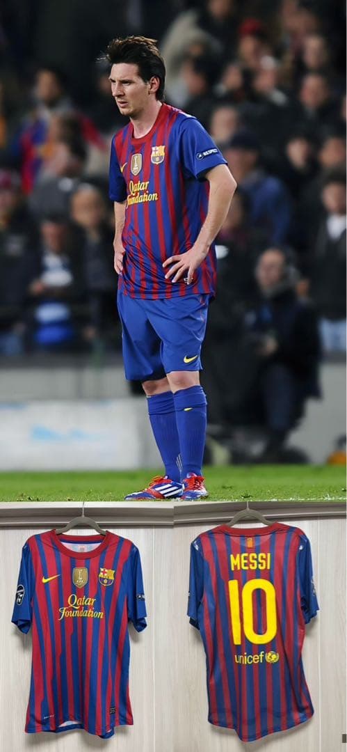選手支給品バルセロナ メッシ 11/12 UCL ユニフォーム
