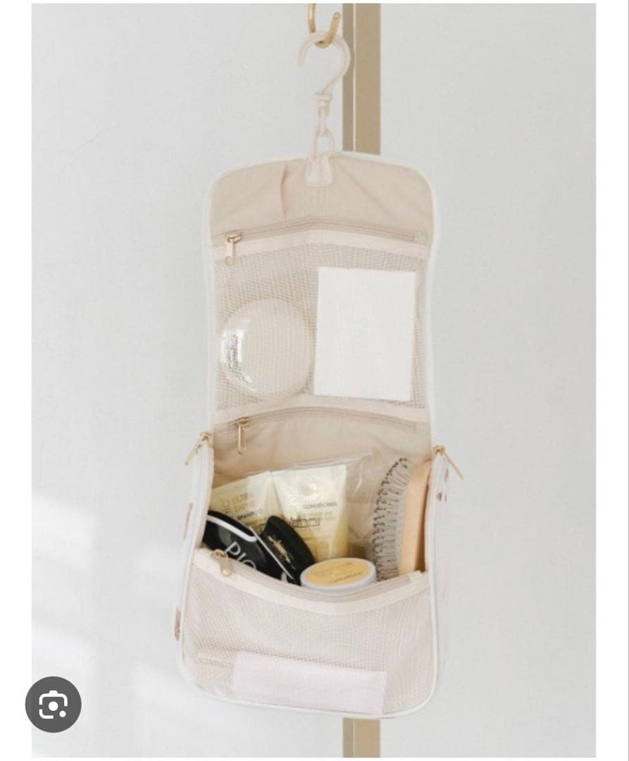 ジェラートピケ　トラベルポーチ3点セット