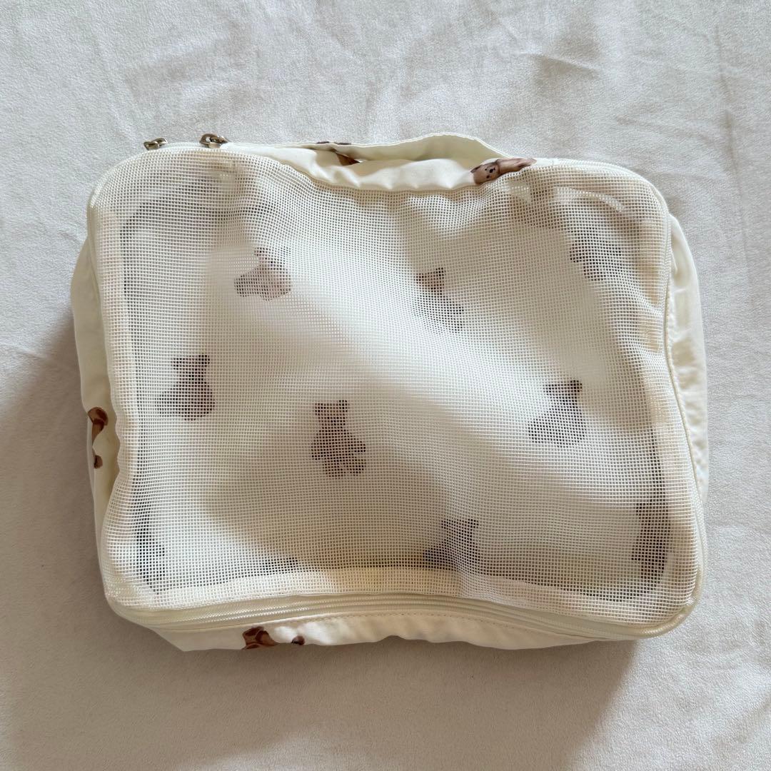 ジェラートピケ　トラベルポーチ3点セット