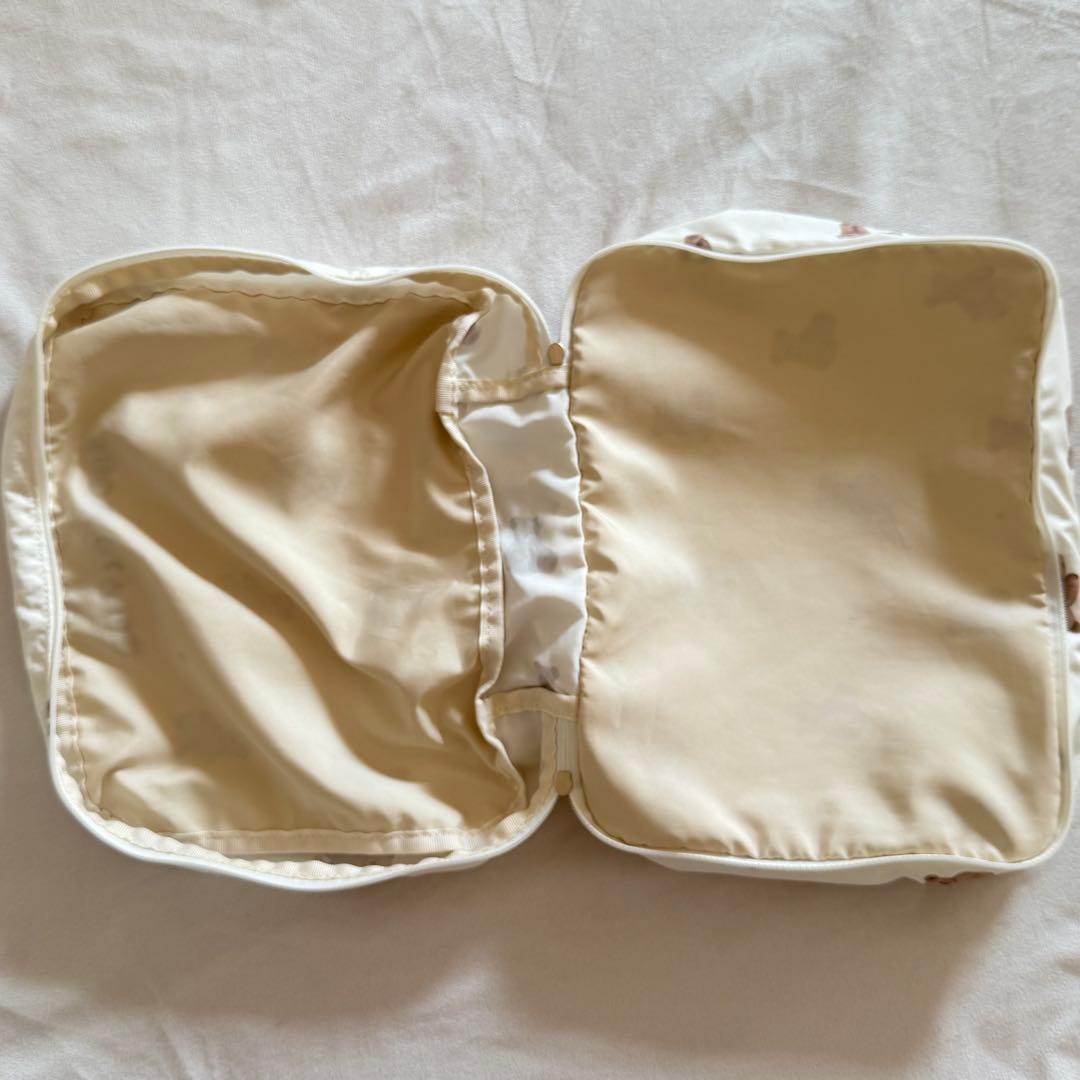 ジェラートピケ　トラベルポーチ3点セット