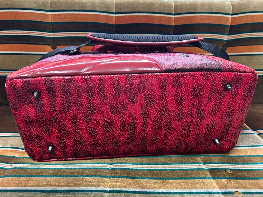 ダンスウィズドラゴン　ボストンバックショルダー付レッド