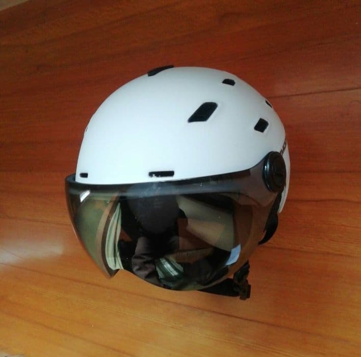 バイザー ヘルメット サイズ M（55cm～58cm）マットホワイト