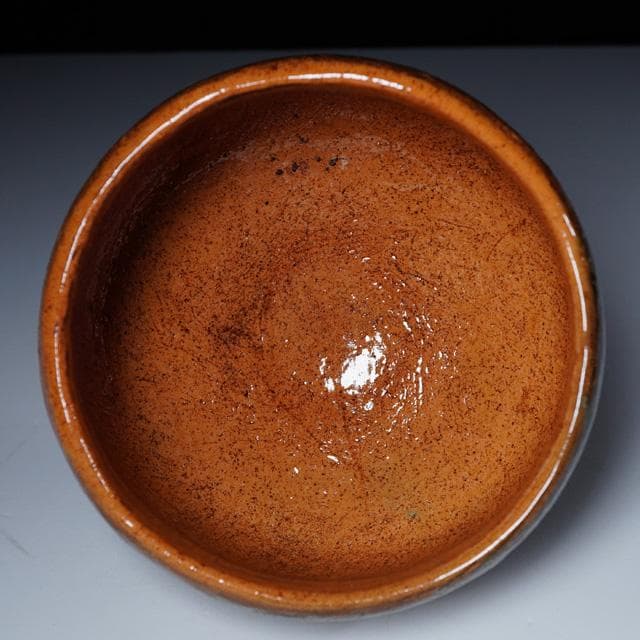 大樋年朗　飴釉茶碗　共箱　茶道具　大樋長左衛門　金沢　抹茶碗