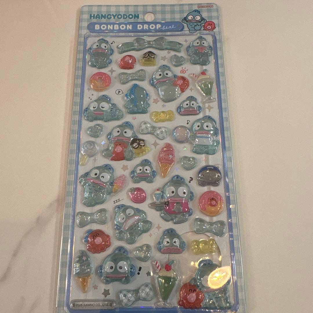 正規品サンリオボンボンドロップシール8種 とミニ8種 全16種