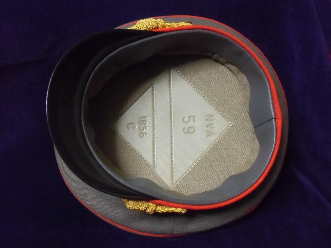 S*Y様 ＮＶＡ東ドイツ軍/人民軍＊陸軍＊１９８６年型＊将官制帽＊５８．５ｃｍ（