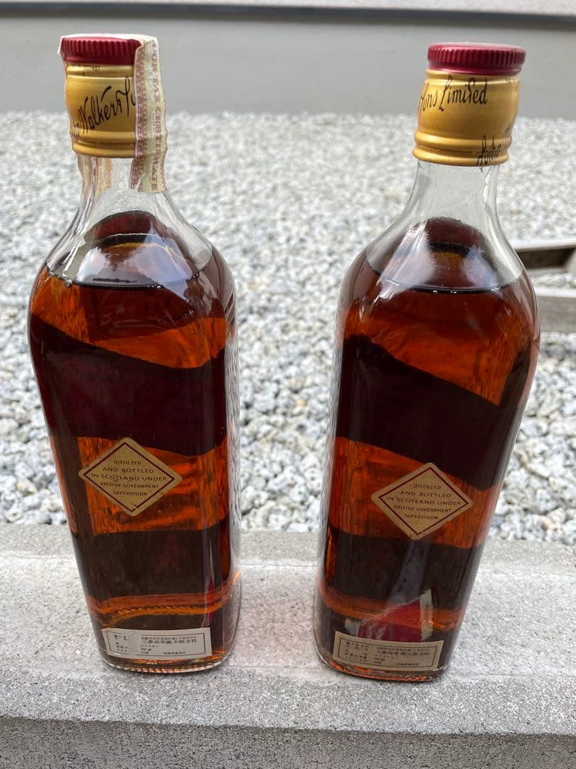 激レア通関封付　ジョニーウォーカー レッドラベル 箱付き 未開封 古酒　２本