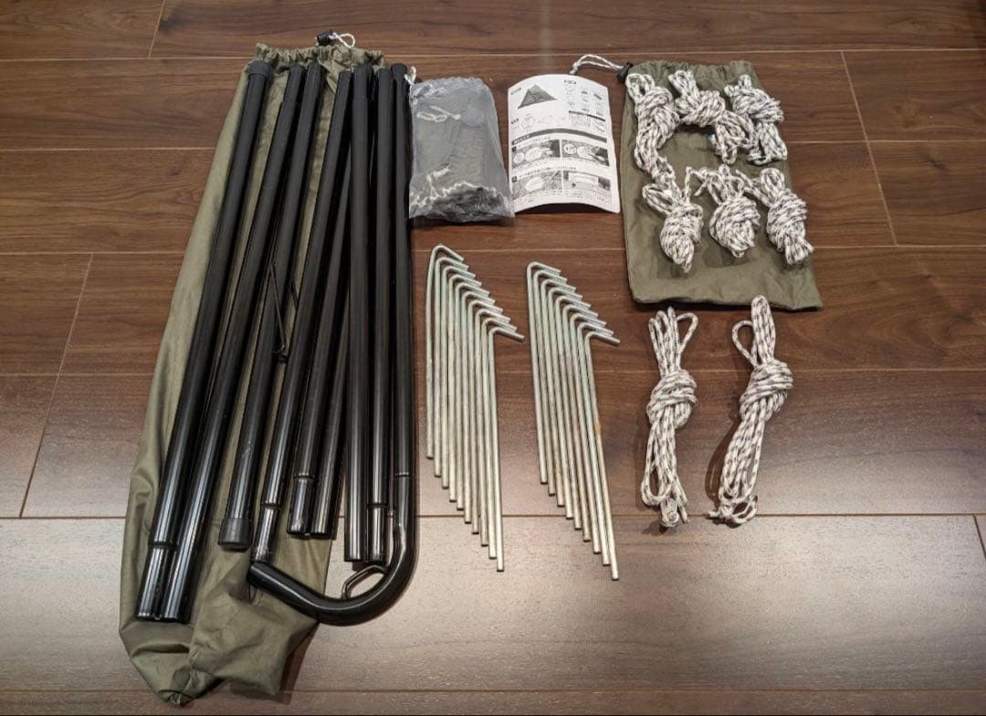 テントファクトリーワンポールテント180V + タープL +専用グランドシート