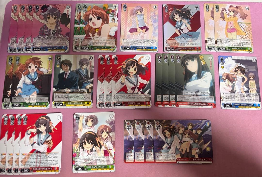 ヴァイスシュヴァルツ　デッキ　涼宮ハルヒの憂鬱 8電源　調整パーツあり