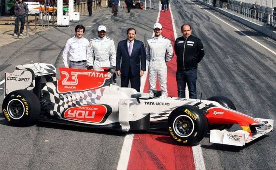 入手困難F1 HRT F111 ナレインカーティケヤン直筆サイン入り 1:43