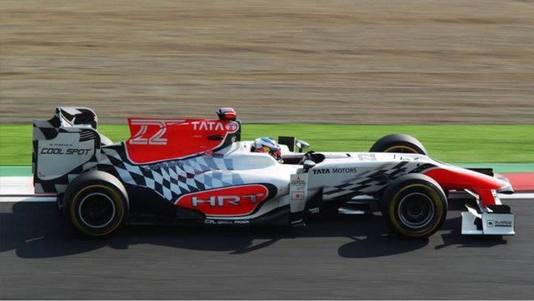 入手困難F1 HRT F111 ナレインカーティケヤン直筆サイン入り 1:43