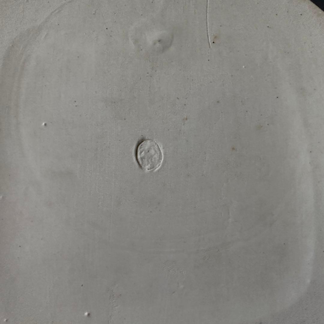 煎茶道具　白磁　唐華文　涼炉　台付　平安　春峰　共箱　煎茶　茶道具　京焼　陶芸