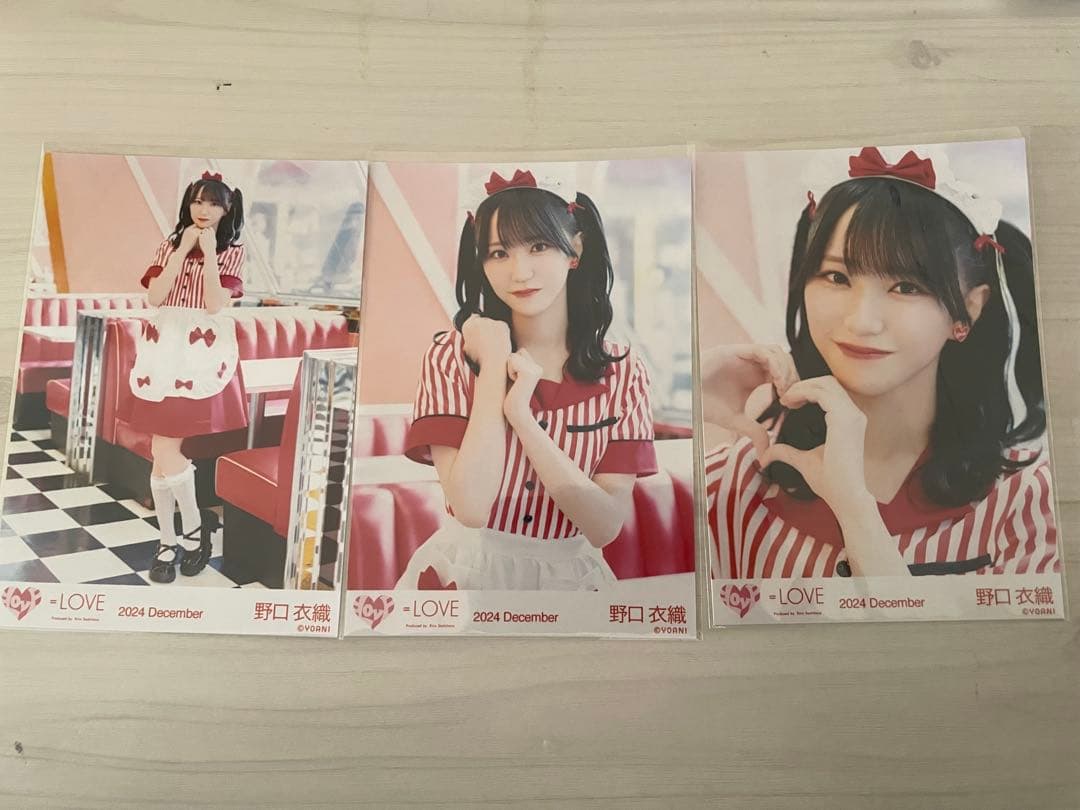 イコラブ ＝LOVE 野口衣織 仲直りシュークリーム生写真 コンプ