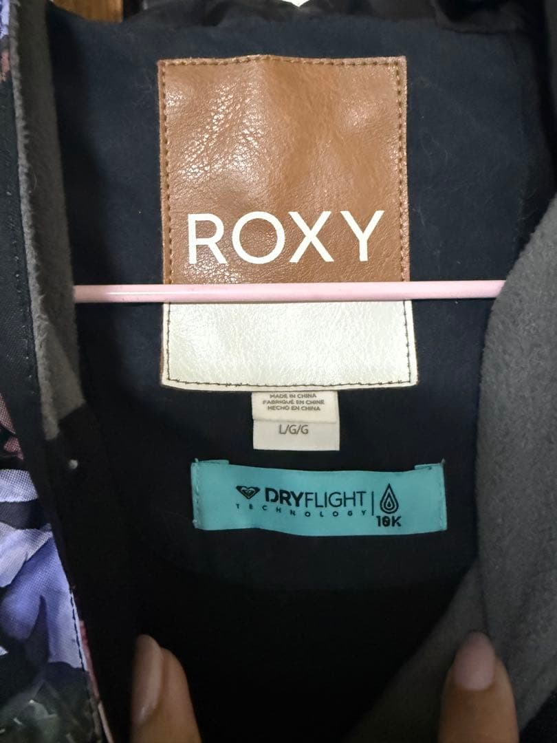 ROXY 花柄 スノーボードジャケット レディース L