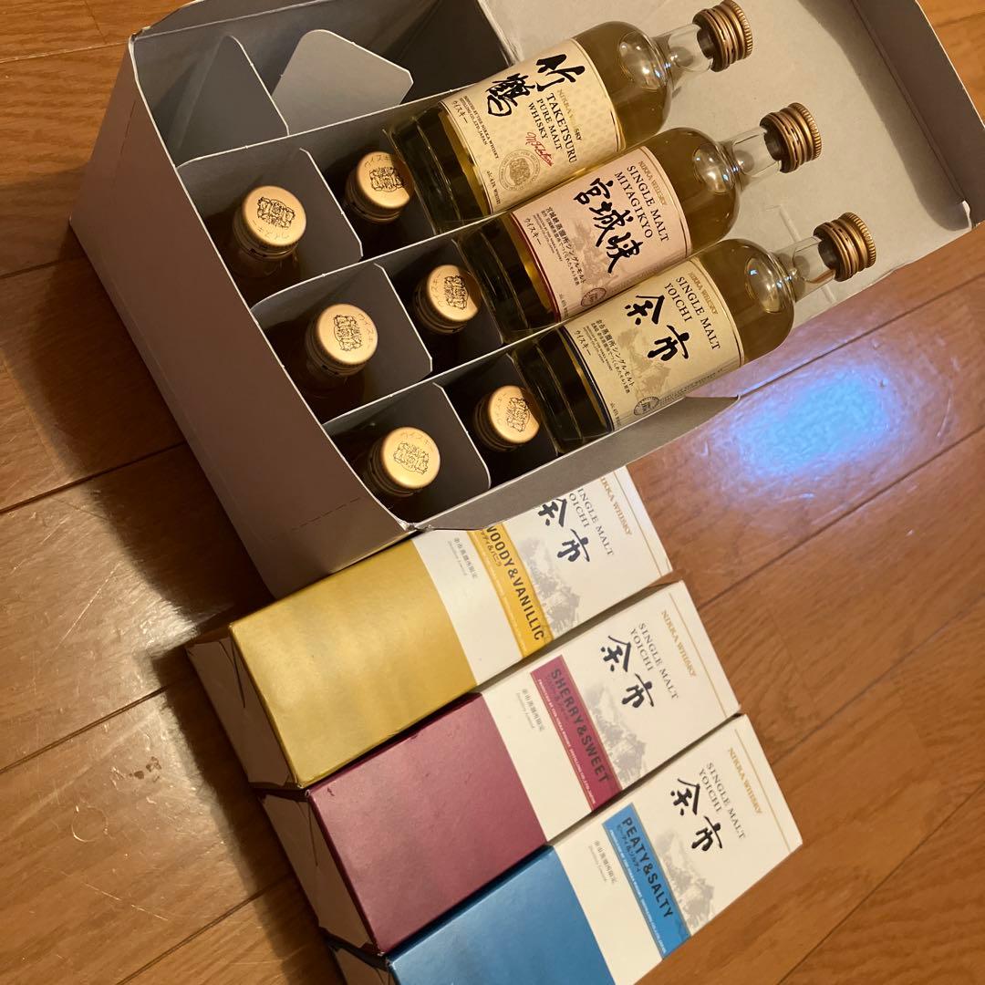 シングルモルトウイスキー 3本180ml ミニボトルセット 9本 50ml