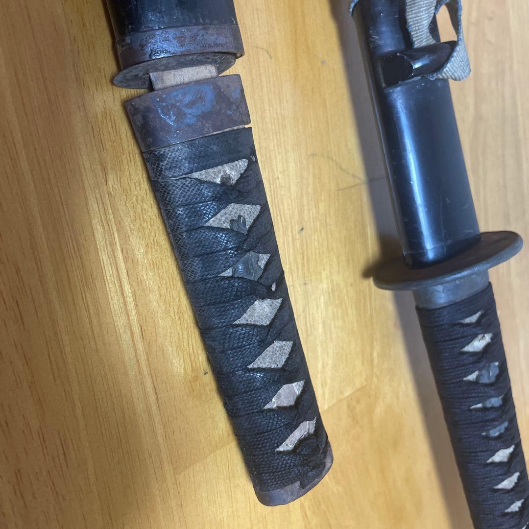 蔵出　江戸時代　大小　拵　残欠　木製つなぎ付