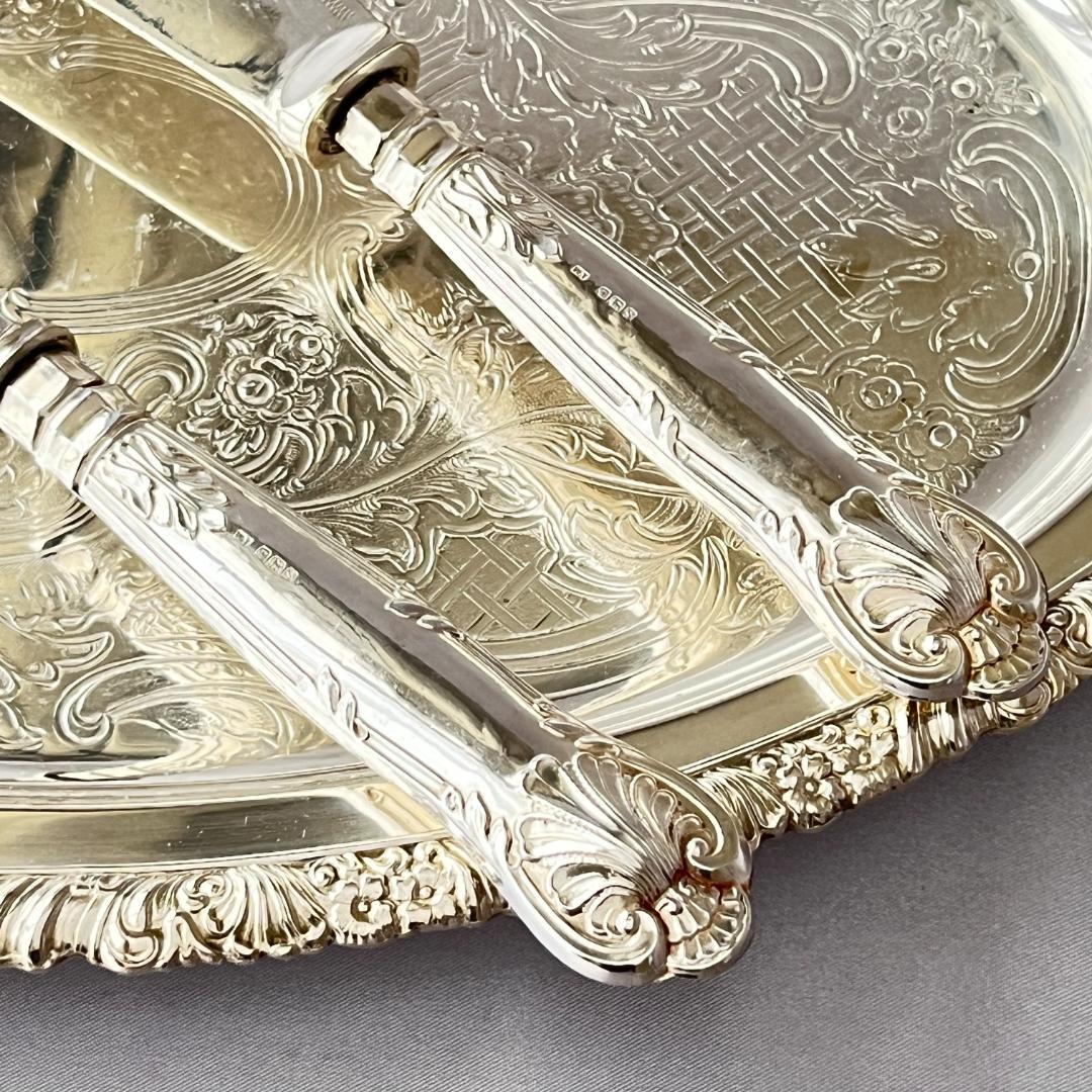 【William Yates】【純銀ハンドル】キングスパターン サーバー