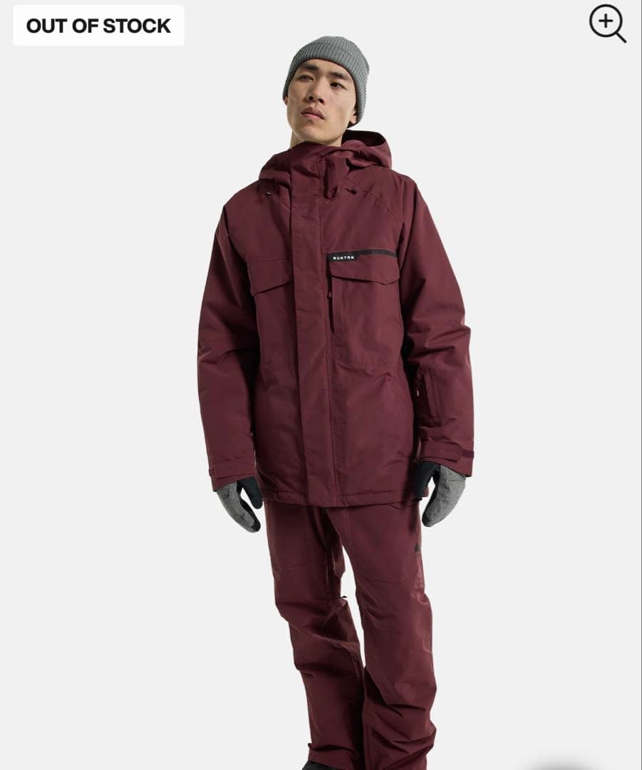 【定価39600円】新品タグ付き　バートン メンズ スノボ ジャケット　赤